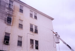 Vinyl siding benefits dramatically from power washing.